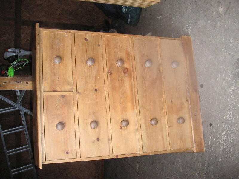 SOLID PINE CHEST OF DRAWERS