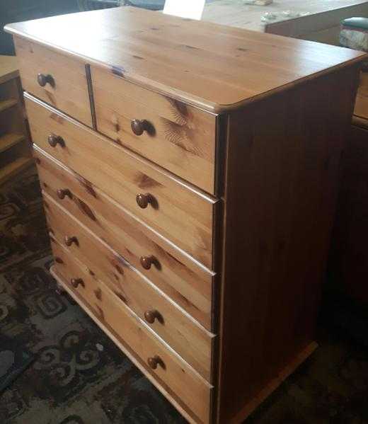 Solid Pine Chest of six drawers