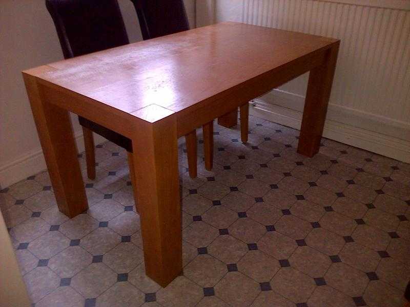 Solid pine dining table