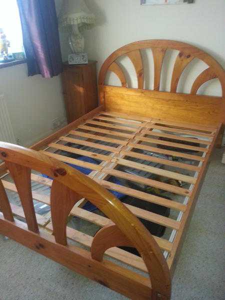 SOLID PINE DOUBLE BED