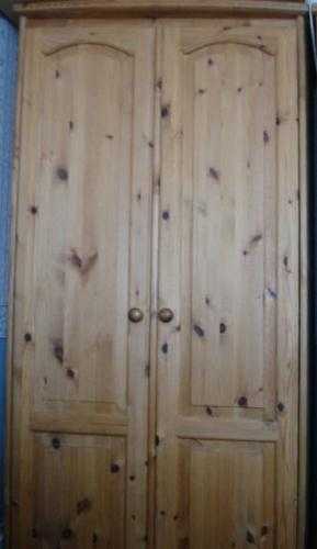 Solid Pine Double Wardrobe