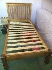 Solid pine single bed