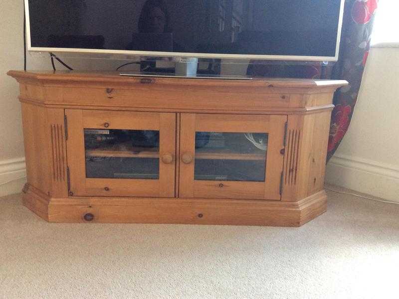 Solid pine TV stand