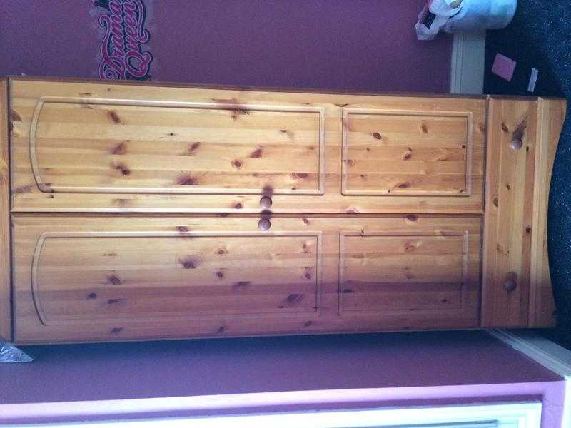 Solid pine wardrobe