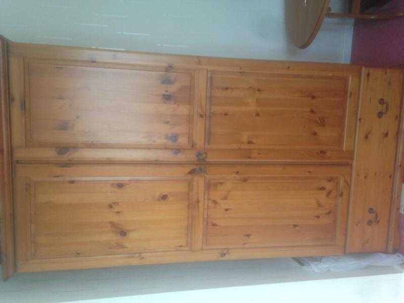 Solid pine wardrobe