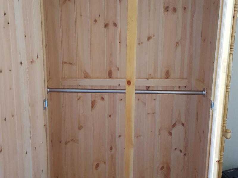 solid pine wardrobe not flatpack