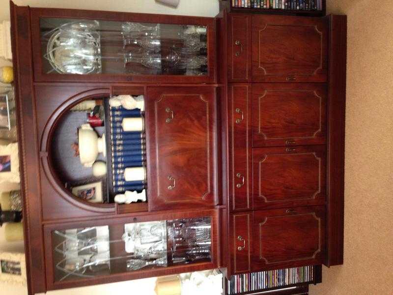 Solid rosewood display cabinet