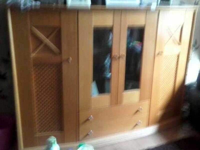 Solid Wood cabinet , Tv unit . Hi fi unit  bargain price