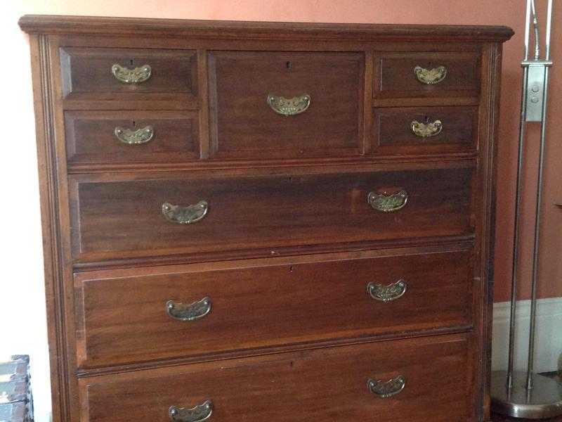 Solid wood chest of drawers circa 1900