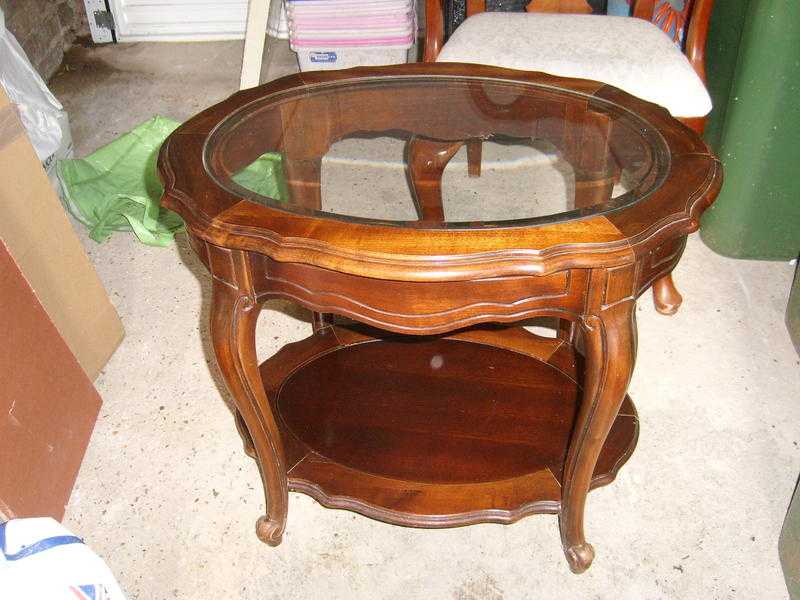 solid wood coffee table