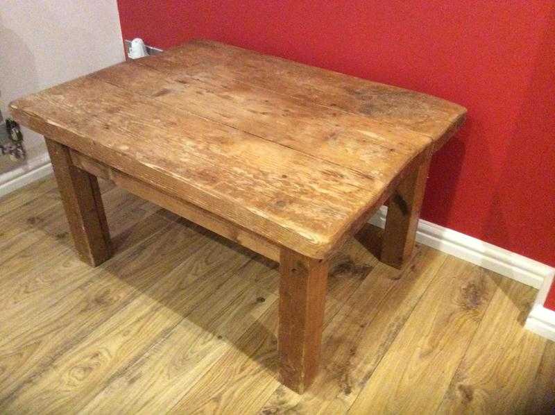 Solid wood coffee table