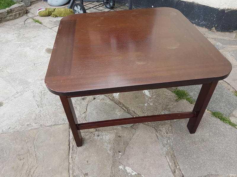 Solid wood coffee table