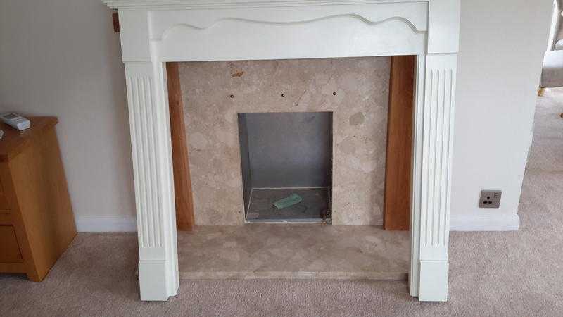 Solid wood fire surround