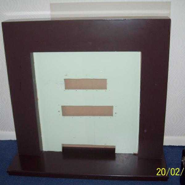 Solid wood fire surround