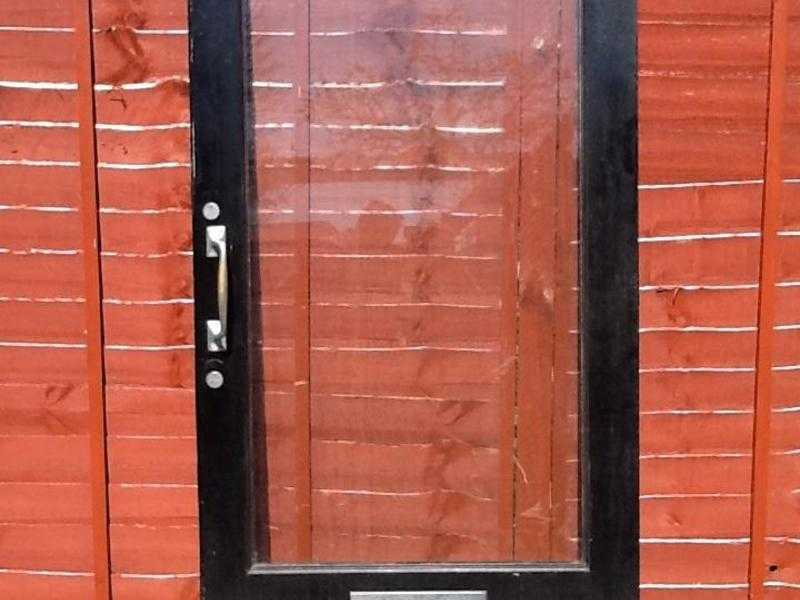 Solid wood glazed door