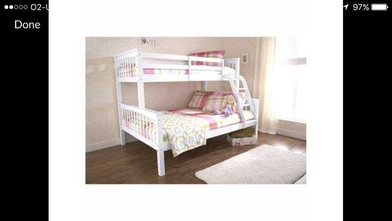 Solid wood Novaro bunk beds 3ft Single amp 4ft6 double