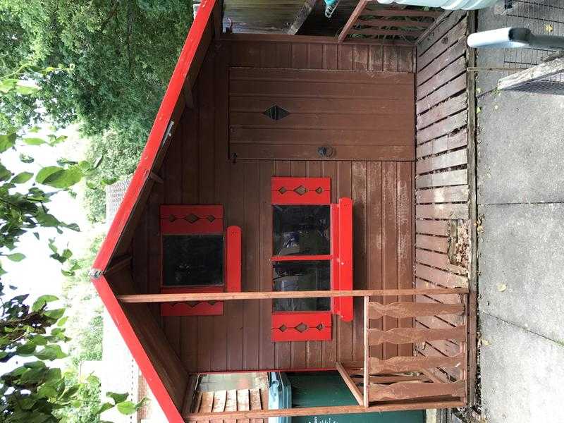 Solid wood playhouse