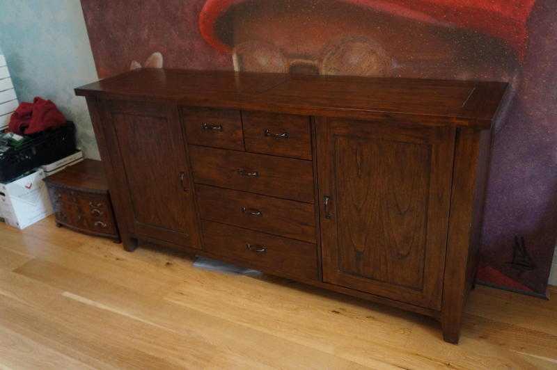 Solid wood sideboard