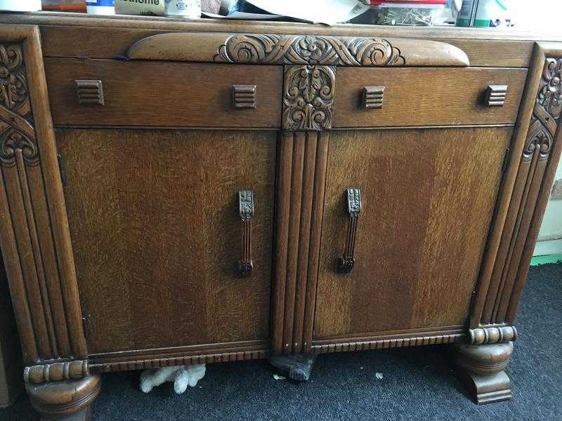 Solid wood sideboard