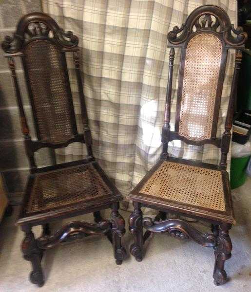 Solid wood Victorian chairs