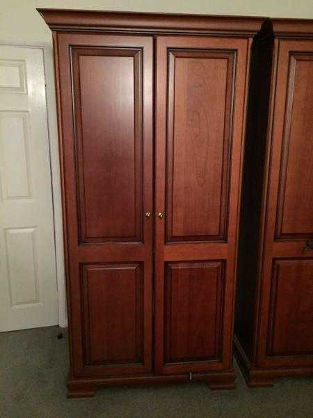 Solid wood wardrobe x 2