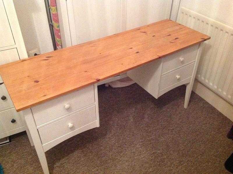 Solid wooden deskdressing table with four drawers