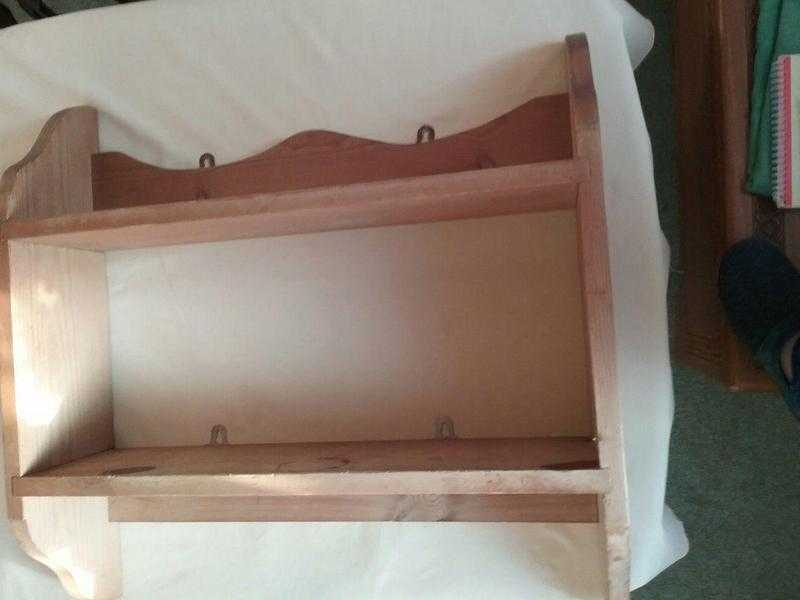 solid wooden shelf