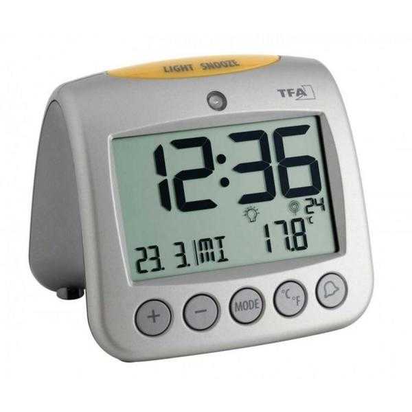 Sonio radio alarm clock with indoor temperature display