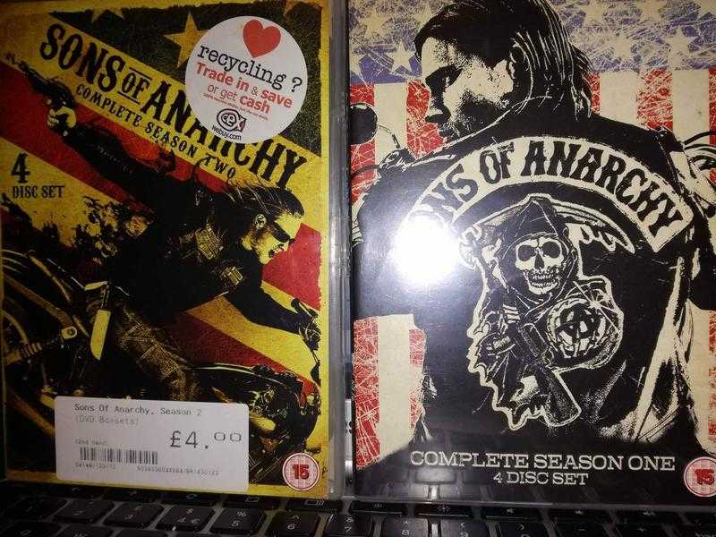 SONS OF ANARCHY SEASON IampII DVDs