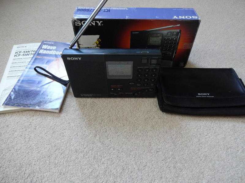 SONY ICF-SW7600G Short Wave Radio - AM FM LW SW SSB