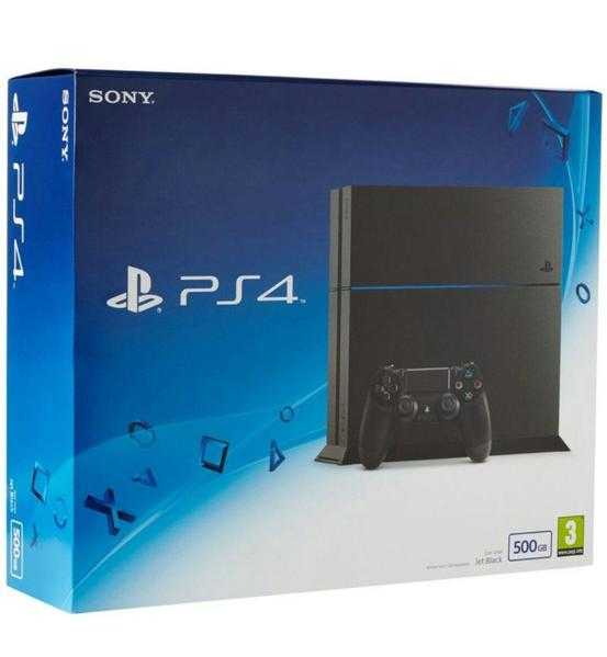 SONY PLAYSTATION 4 PS4 500GB BLACK CONSOLE