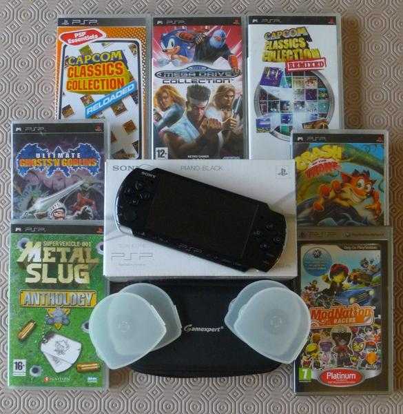 Sony PSP Slim amp Lite PSP-3003 Piano Black  Games  Accessories, All Boxed With Instructions.