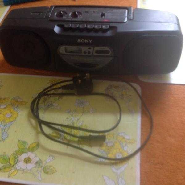 Sony radio cassette player