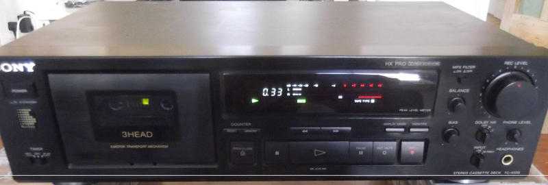 SONY TC-K570 3-head Cassette Deck with new belts