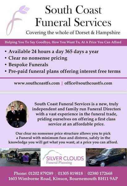SOUTH COAST FUNERAL SERVICES (Bournemouth) All your Needs for Low Cost