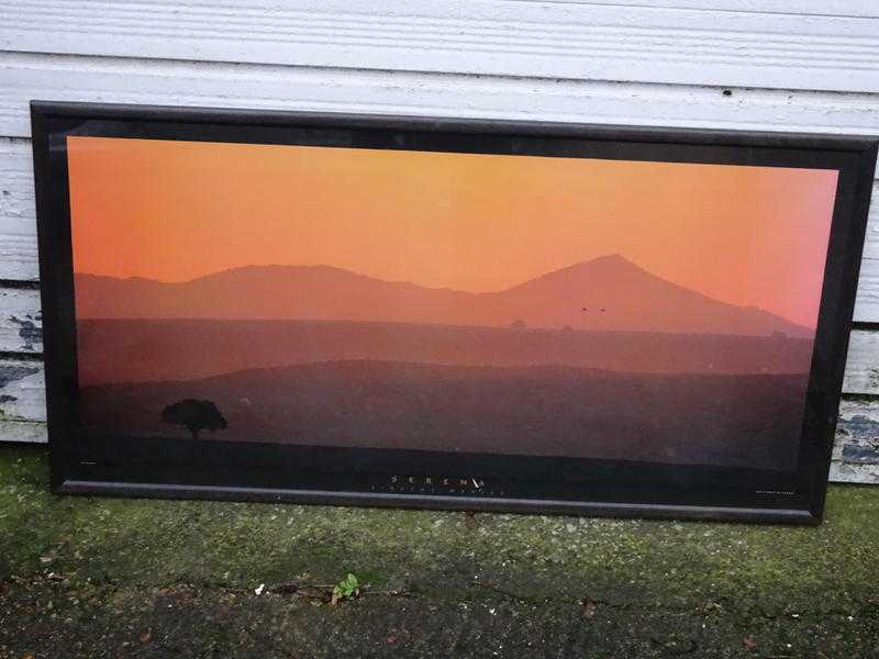 Spanish sunset - framed picture