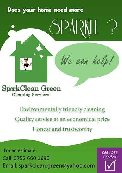 SparkClean Green Cleaning Services