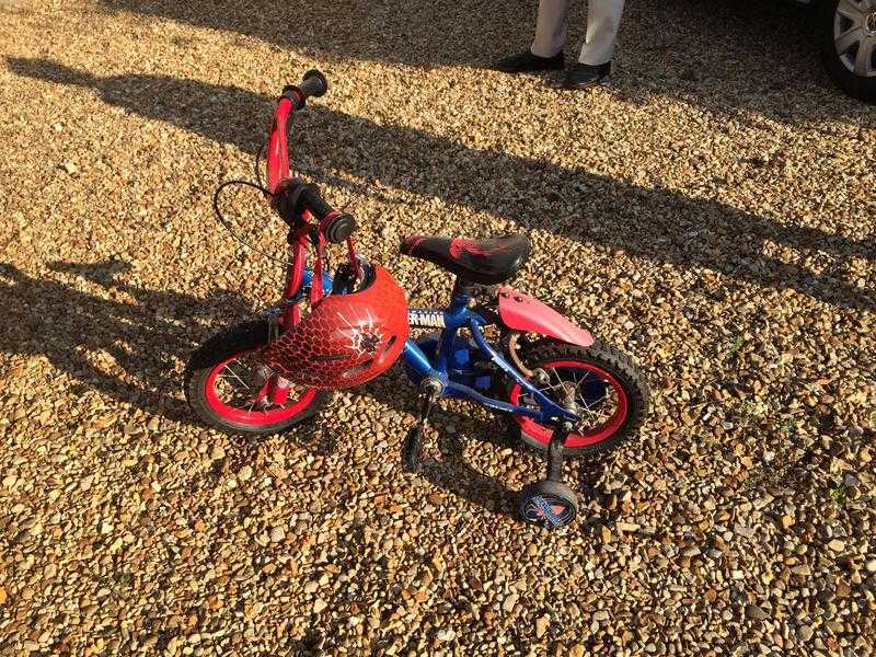 Spiderman bike and helmet