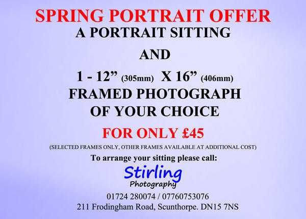 Spring Portrait Offer