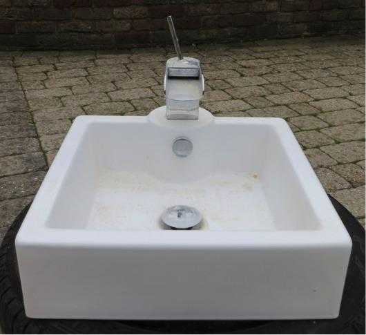 Square counter top sinks