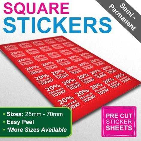 Square Stickers  Labels Printing