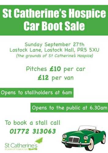 St Catherines Hospice car boot sale