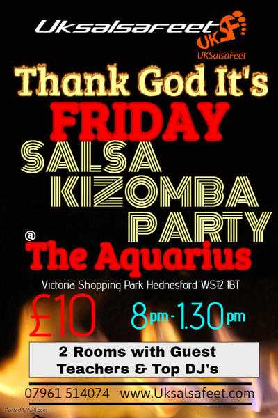 Staffordshire Thank God it039s Friday Salsa amp Kizomba 2 Room Special Party