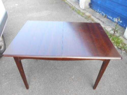 Stag mahogany dining table with 3 chairs