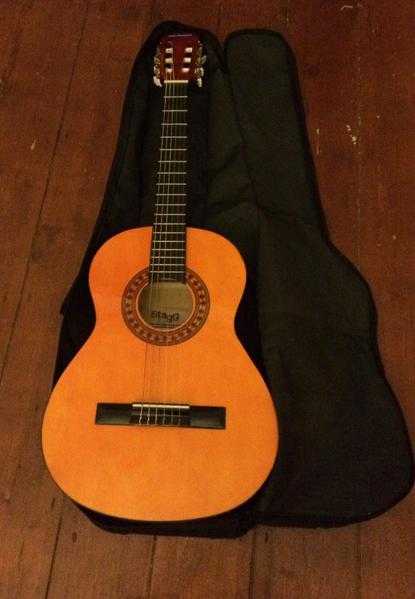 Stagg 34 Size Classical Guitar - Natural, suitable for ages 6-11