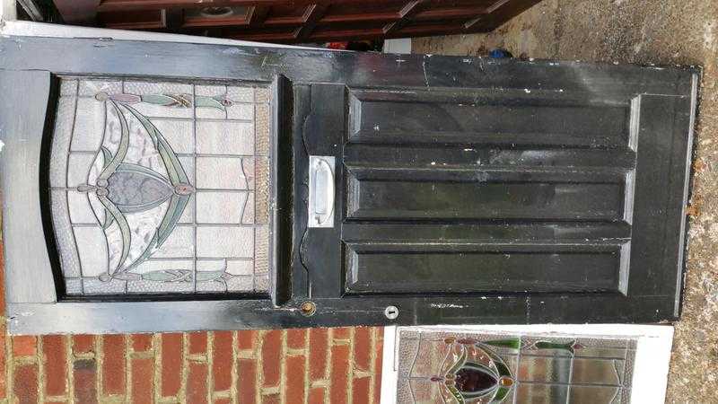 STAINED GLASS DOOR and windows