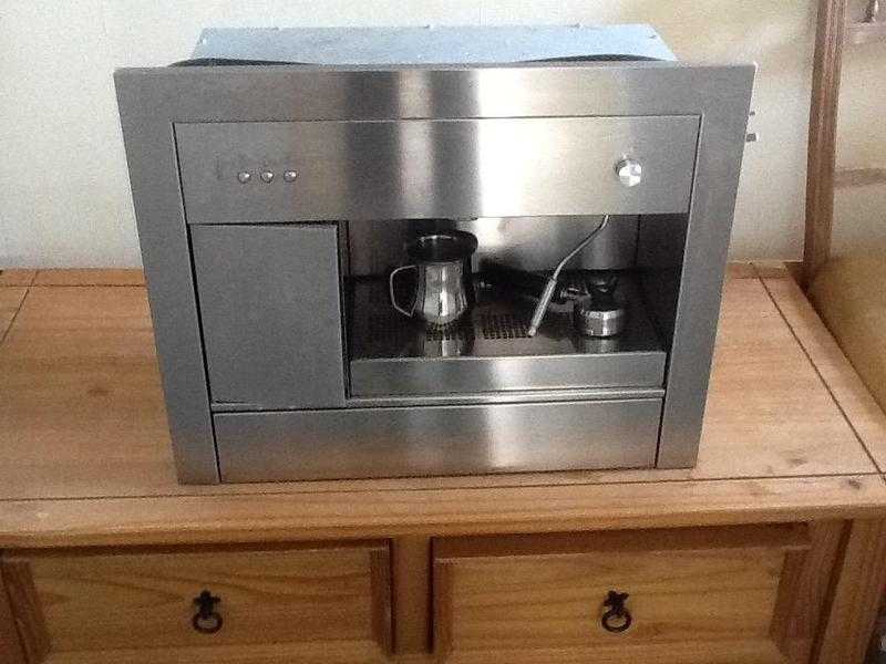 Stainless steel coffee machine
