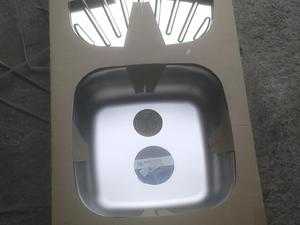 Stainless steel sink double drainer with nice tap