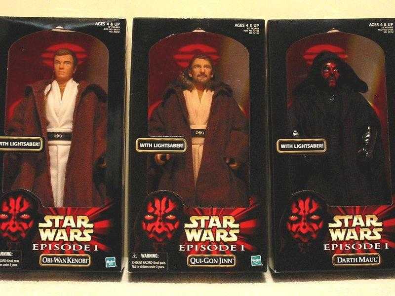 Star Wars Phantom Menace Hasbro 12 inch Figures