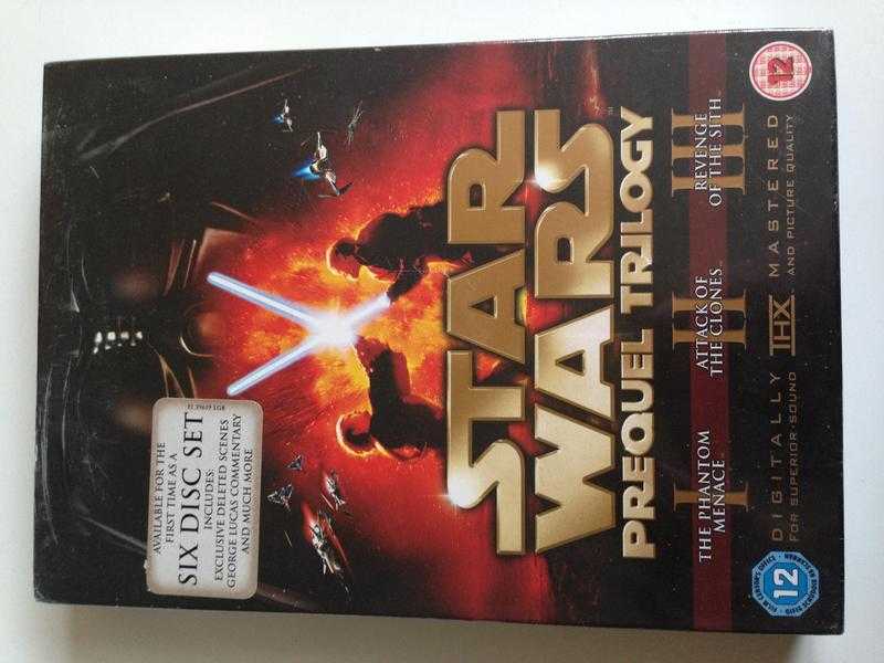 Star Wars prequel trilogy DVD boxset for sale